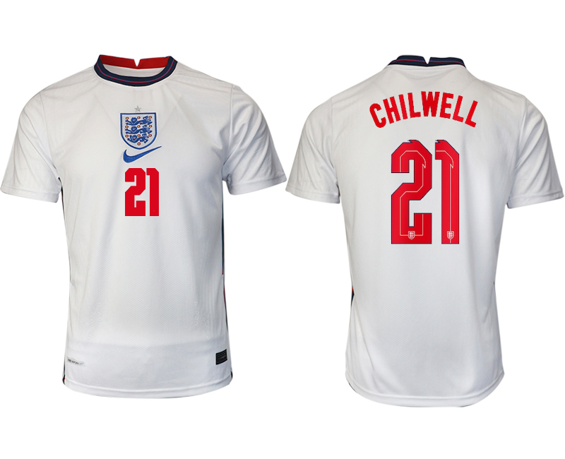 Men 2021 Europe England home AAA version #21 soccer jerseys